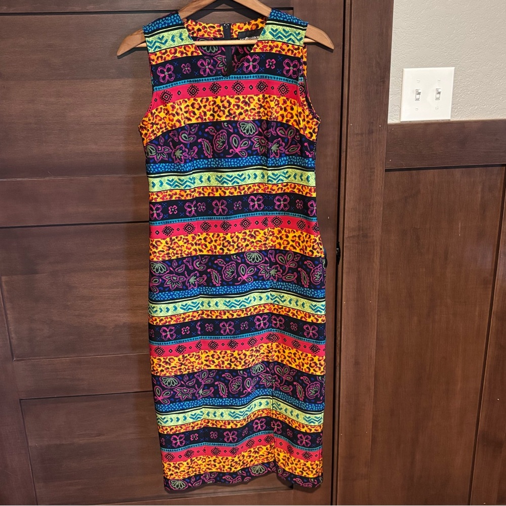 Sag Harbor Vintage Multicolor Floral Dress